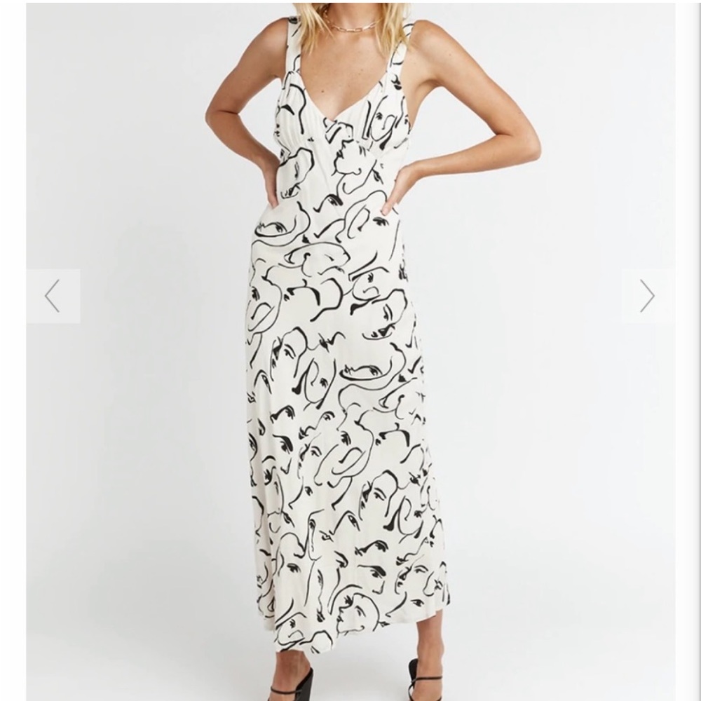 Dissh monet ivory black face dress 10